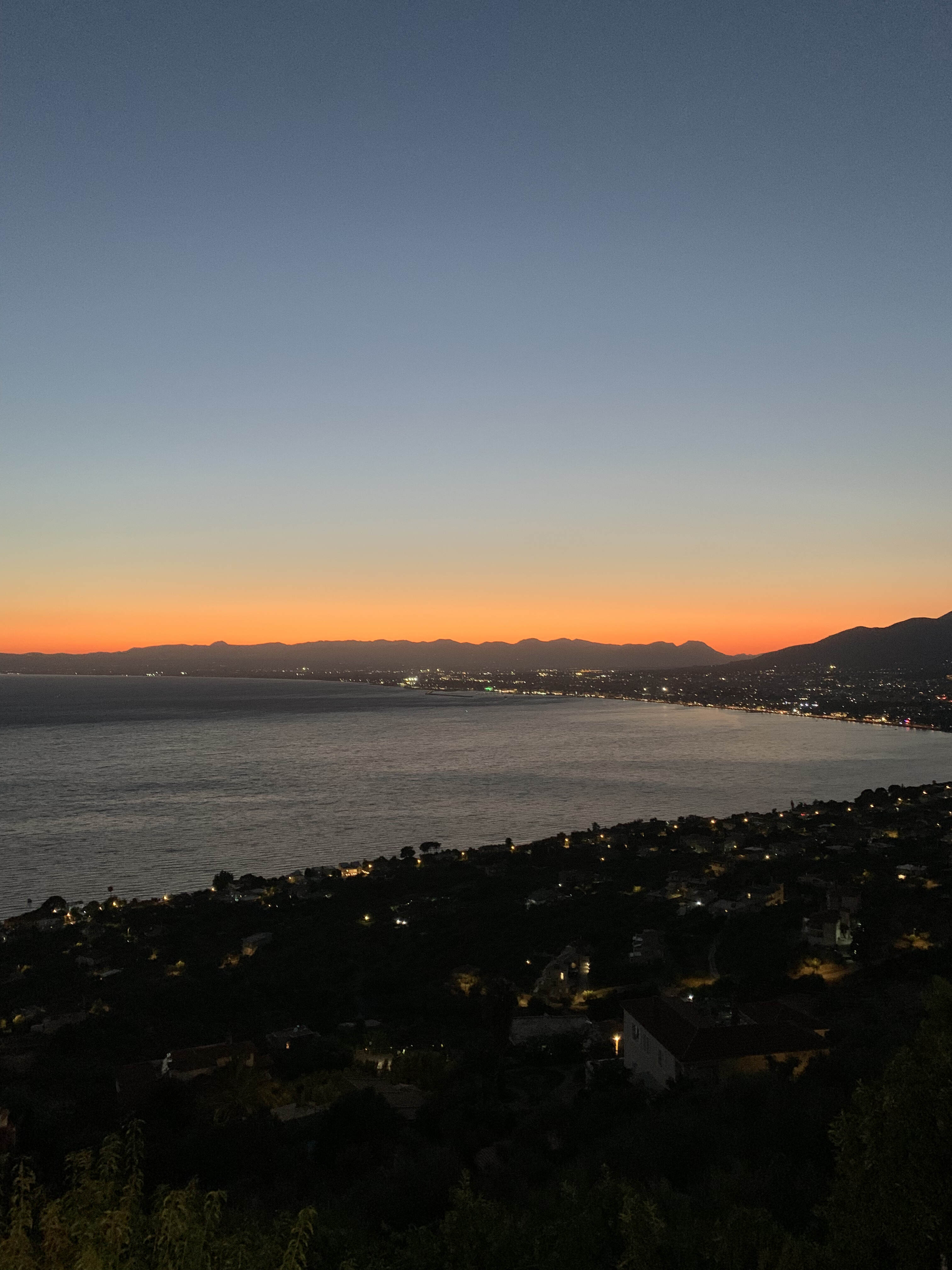 Sunset over Kalamata